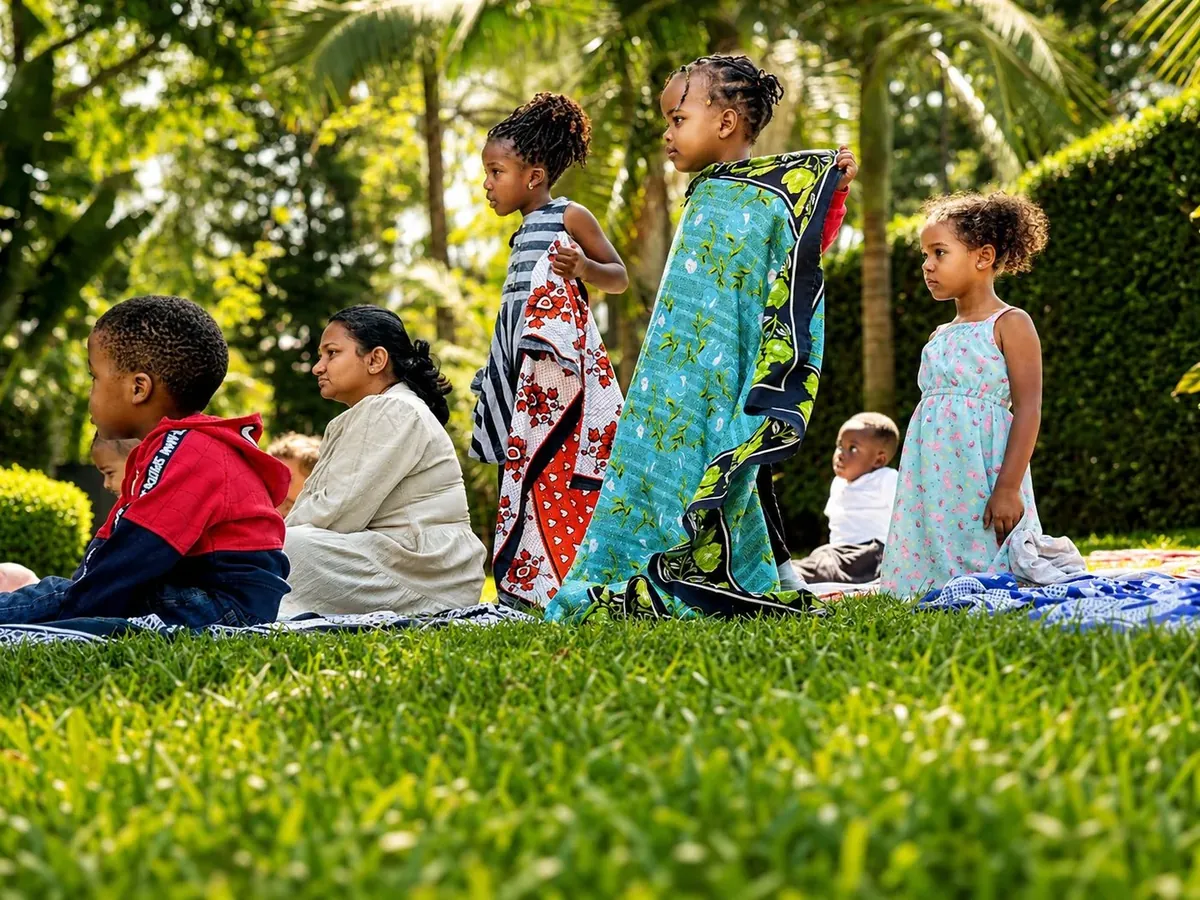 Storytime on the grass