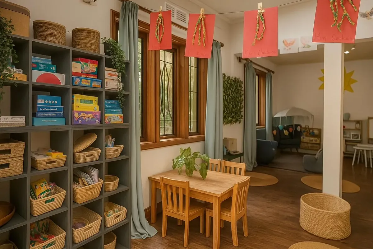 Warm learning space at The Little Nest, Arusha